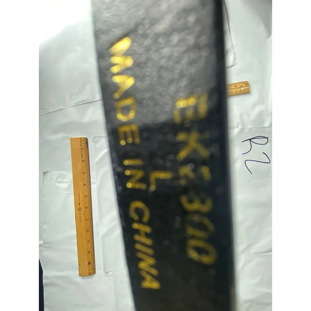Men's Genuine Leather Belt Black EKL 300 Buckle Silver‎ Tone